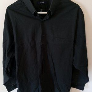 Izod Men's XL Black Long Sleeve Button Down